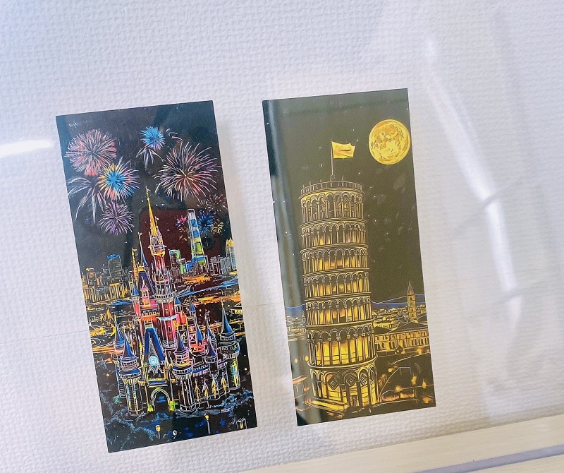 スクラッチアート作品